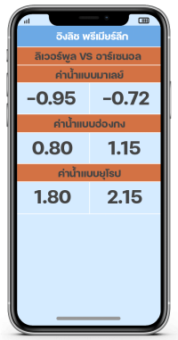 รูปแบบค่าน้ำบอล